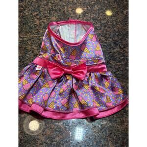 Build-A-Bear Purple and Pink Ice Cream Pattern Dress for Plush